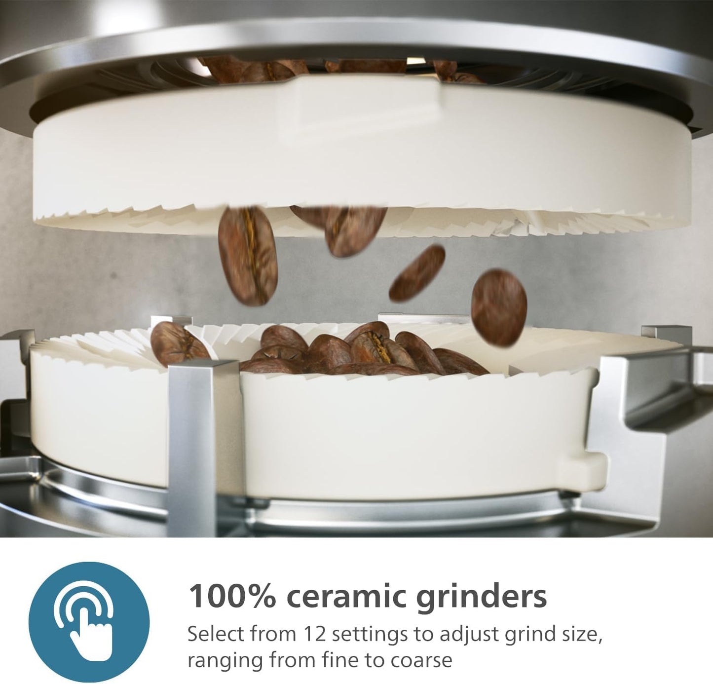 Philips 5500 Series Fully Automatic Espresso Machine, LatteGo Milk System, Integrated Grinder, 20 Hot & Iced Coffee Pre-Sets, SilentBrew, 15-Bar, Black Chrome (EP5544/94) (Renewed)