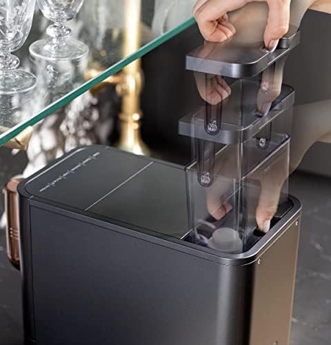 Cafe Affetto Automatic Espresso Machine & Milk Frother with Built In & Adjustable Espresso Bean Grinder, One-Touch Brew in 90 Seconds, Wifi & Smart Connected, Removable 1.2L Water Tank, Matte White