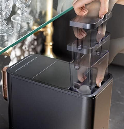 Cafe Affetto Automatic Espresso Machine & Milk Frother with Built In & Adjustable Espresso Bean Grinder, One-Touch Brew in 90 Seconds, Wifi & Smart Connected, Removable 1.2L Water Tank, Matte White