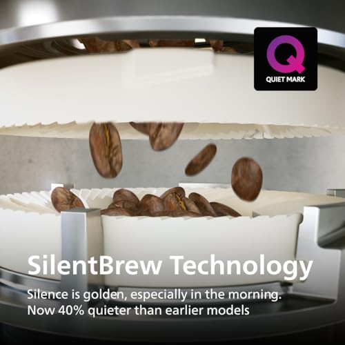 Philips 4400 Series Fully Automatic Espresso Machine – 12 Hot & Iced Coffees, Quick-to-Clean LatteGo Milk System, SilentBrew, QuickStart, Ceramic Grinder, Black Chrome (EP4447/90)