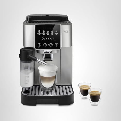 De'Longhi Magnifica Evo Automatic Espresso & Coffee Machine with Auto Milk Frother, Built-in Grinder & Auto-Clean Function - For Latte, Cappuccino, Americano, Iced Coffee, ECAM29084SB , Silver