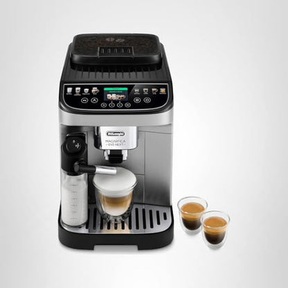 De'Longhi Magnifica Evo Automatic Espresso & Coffee Machine with Auto Milk Frother, Built-in Grinder & Auto-Clean Function - For Latte, Cappuccino, Americano, Iced Coffee, ECAM29084SB , Silver