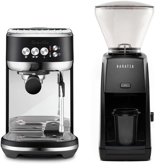 Breville Bambino Plus Espresso Machine Bundle w/ Baratza Encore ESP Espresso Grinder | Black | BEP501BTR1BNA1