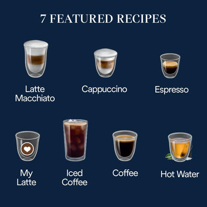 De'Longhi Magnifica Evo Automatic Espresso & Coffee Machine with Auto Milk Frother, Built-in Grinder & Auto-Clean Function - For Latte, Cappuccino, Americano, Iced Coffee, ECAM29084SB , Silver