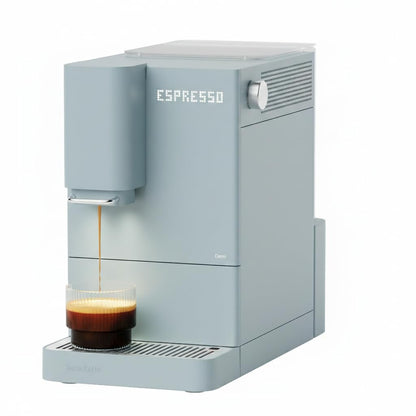 Terra Kaffe Demi Compact Fully Automatic Espresso Machine - Roaster-Approved Espresso Settings - Barista-Level Quality with Built-In Grinder - Coffee Machine - Slate