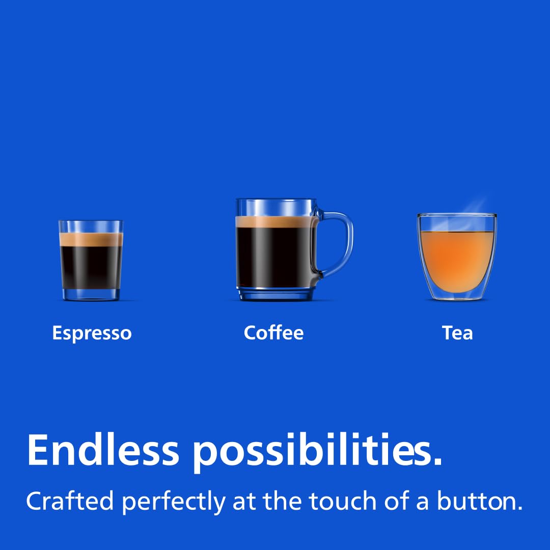 Philips 2200 Series Fully Automatic Espresso Machine, Classic Milk Frother, 2 Coffee Varieties, Intuitive Touch Display, 100% Ceramic Grinder, AquaClean Filter, Aroma Seal, Black (EP2220/14)