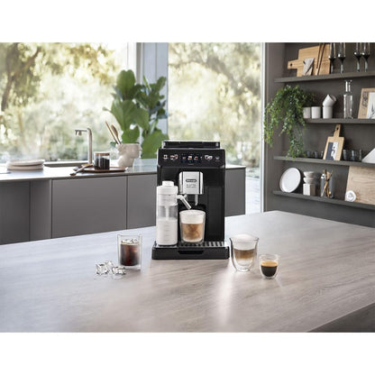 De'Longhi Eletta Explore Espresso Machine with Cold Brew, Hot & Cold Milk Frother - 50+ Recipes, Built in Grinder, Smartphone Compatible with Bean Adapt Technology for Ideal Extraction, 3.8 Pounds