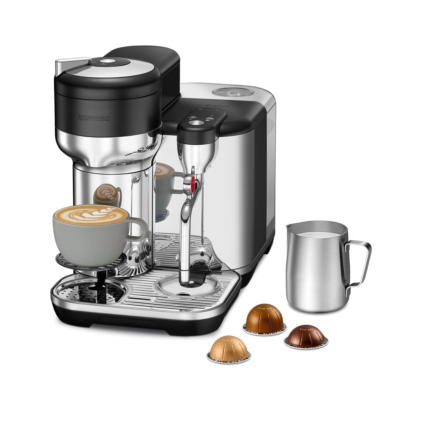 Nespresso Vertuo Creatista Coffee and Espresso Maker by Breville, Brushed Stainless Steel
