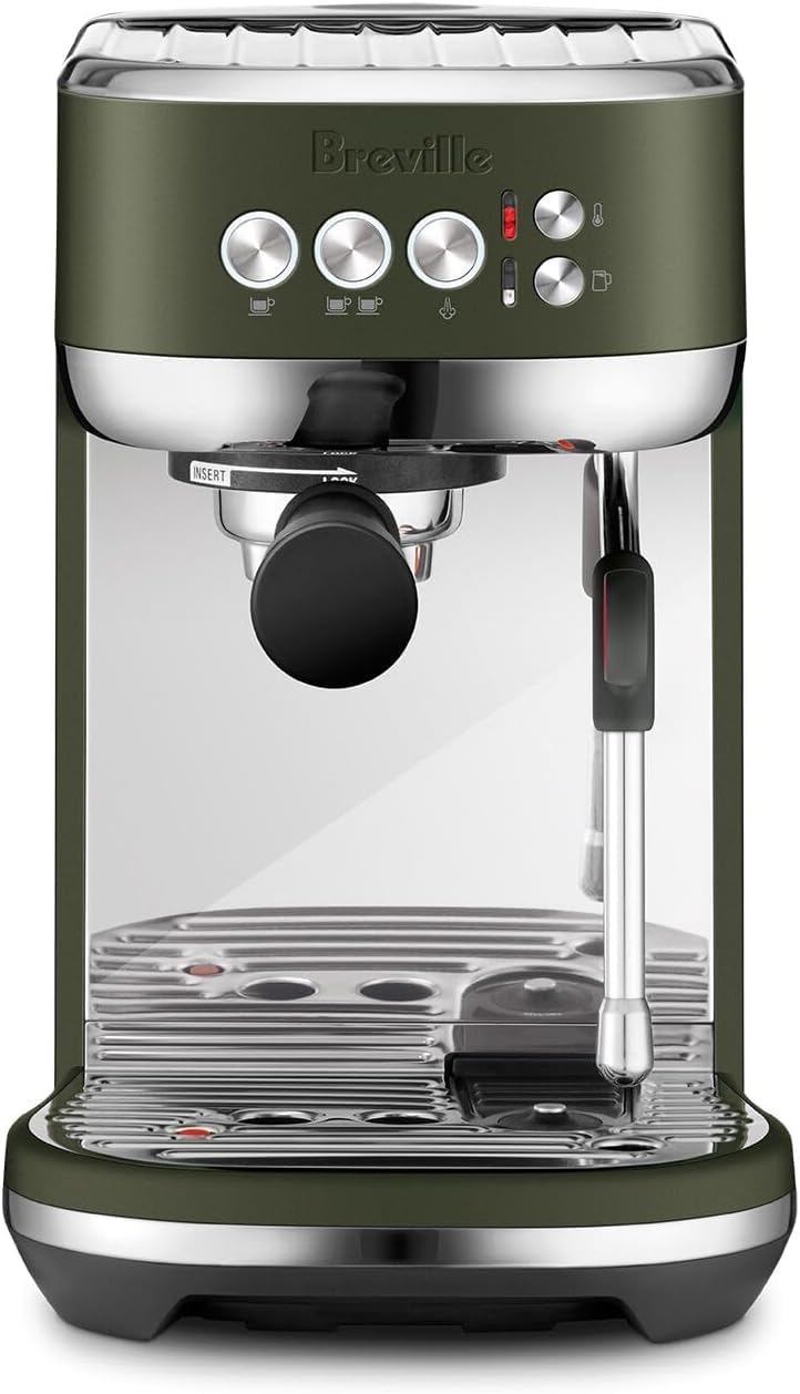 Breville Bambino Plus Espresso Machine BES500BSS, Brushed Stainless Steel, 64 oz Water Tank