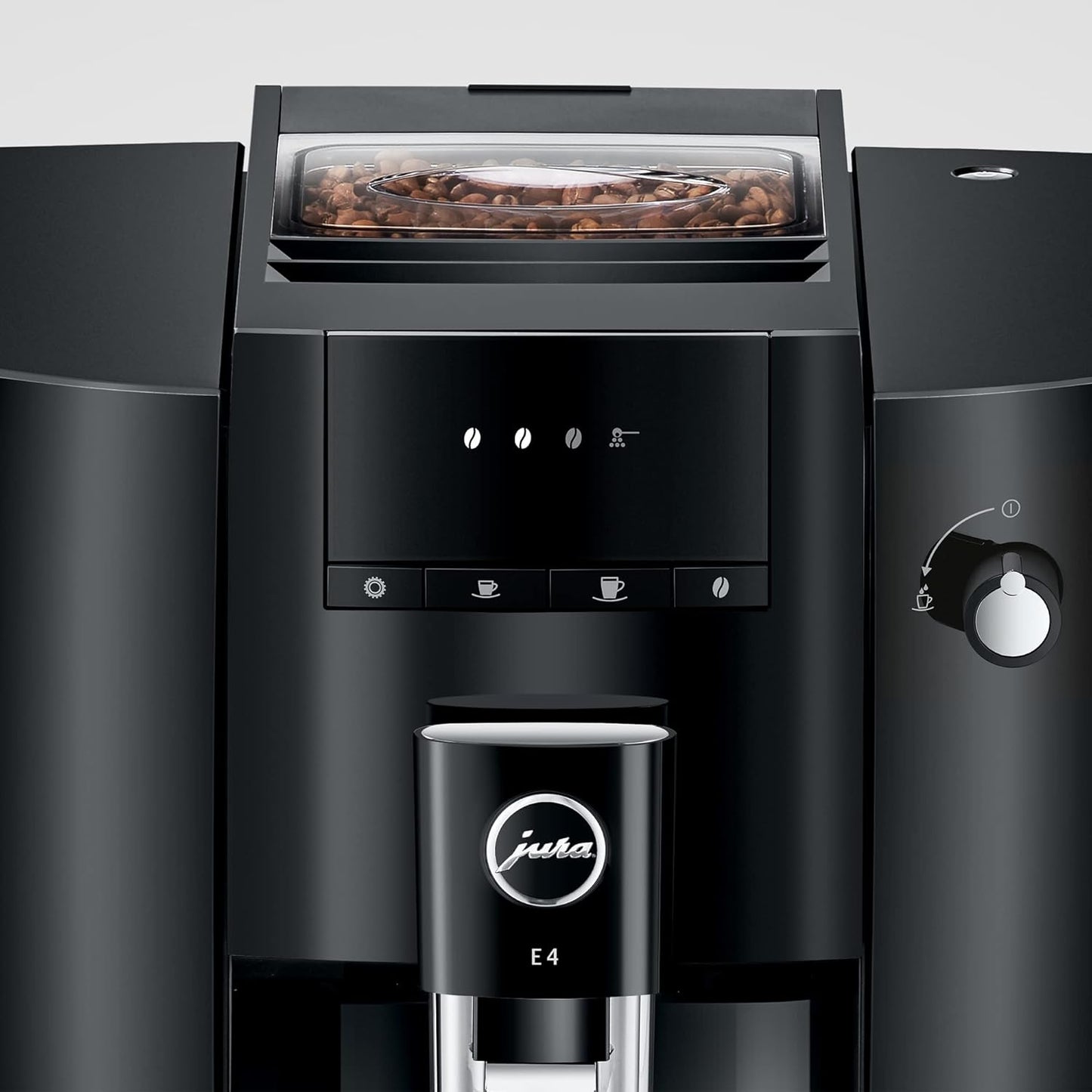 Jura E4 Piano Black Automatic Coffee Machine