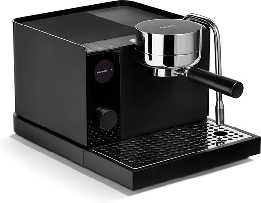 Fellow Espresso Series 1 Home Espresso Machine – 58mm Portafilter, 2 Minute Heat Up, Pressure Profiling, Precise Temperature Control, Assisted Milk Steaming, Built-In Guidance, Matte Black