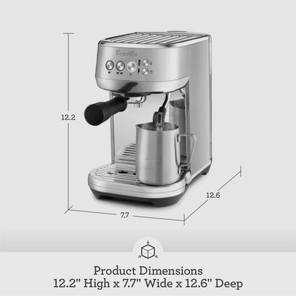 Breville Bambino Plus Espresso Machine BES500BSS, Brushed Stainless Steel, 64 oz Water Tank