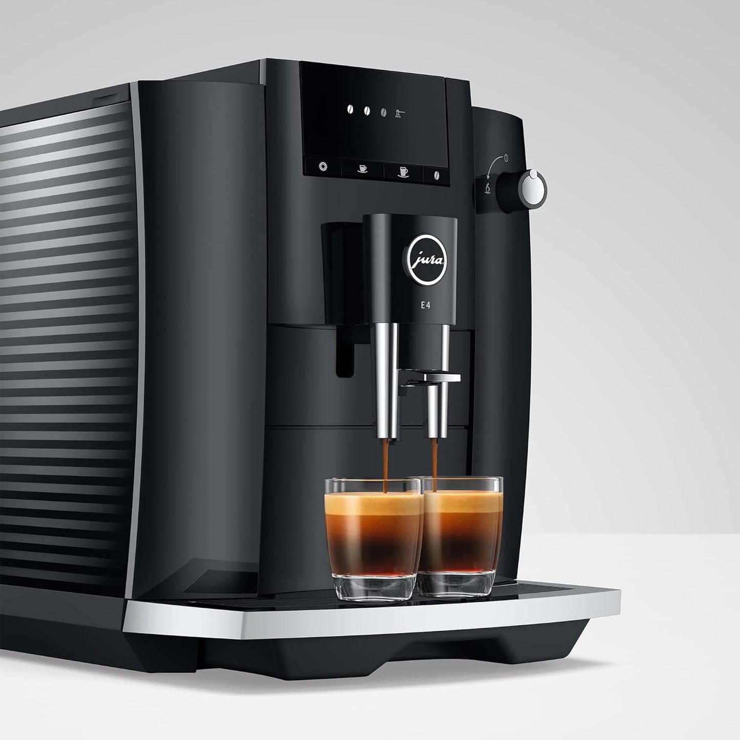 Jura E4 Piano Black Automatic Coffee Machine