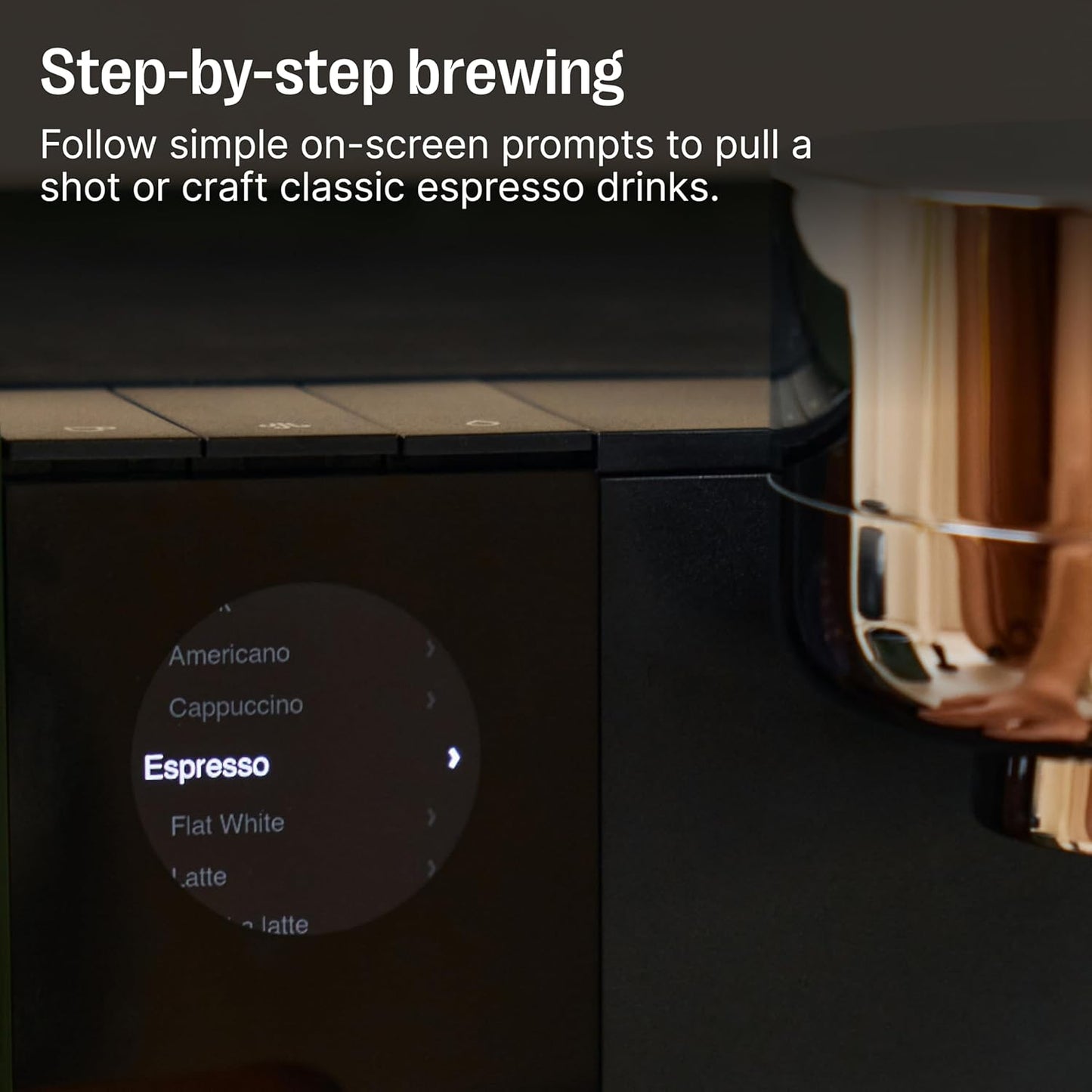 Fellow Espresso Series 1 Home Espresso Machine – 58mm Portafilter, 2 Minute Heat Up, Pressure Profiling, Precise Temperature Control, Assisted Milk Steaming, Built-In Guidance, Matte Black