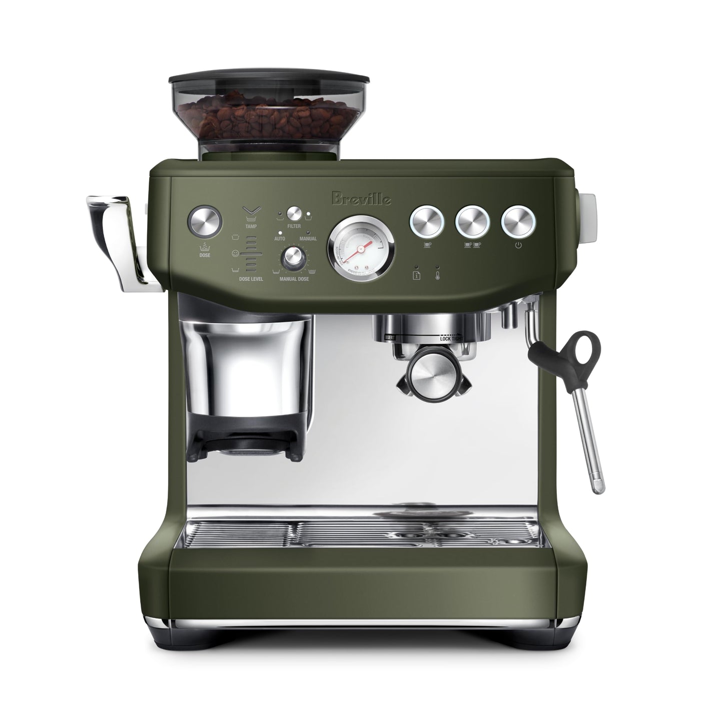 Breville Barista Express Impress Espresso Machine BES876BSS, Brushed Stainless Steel