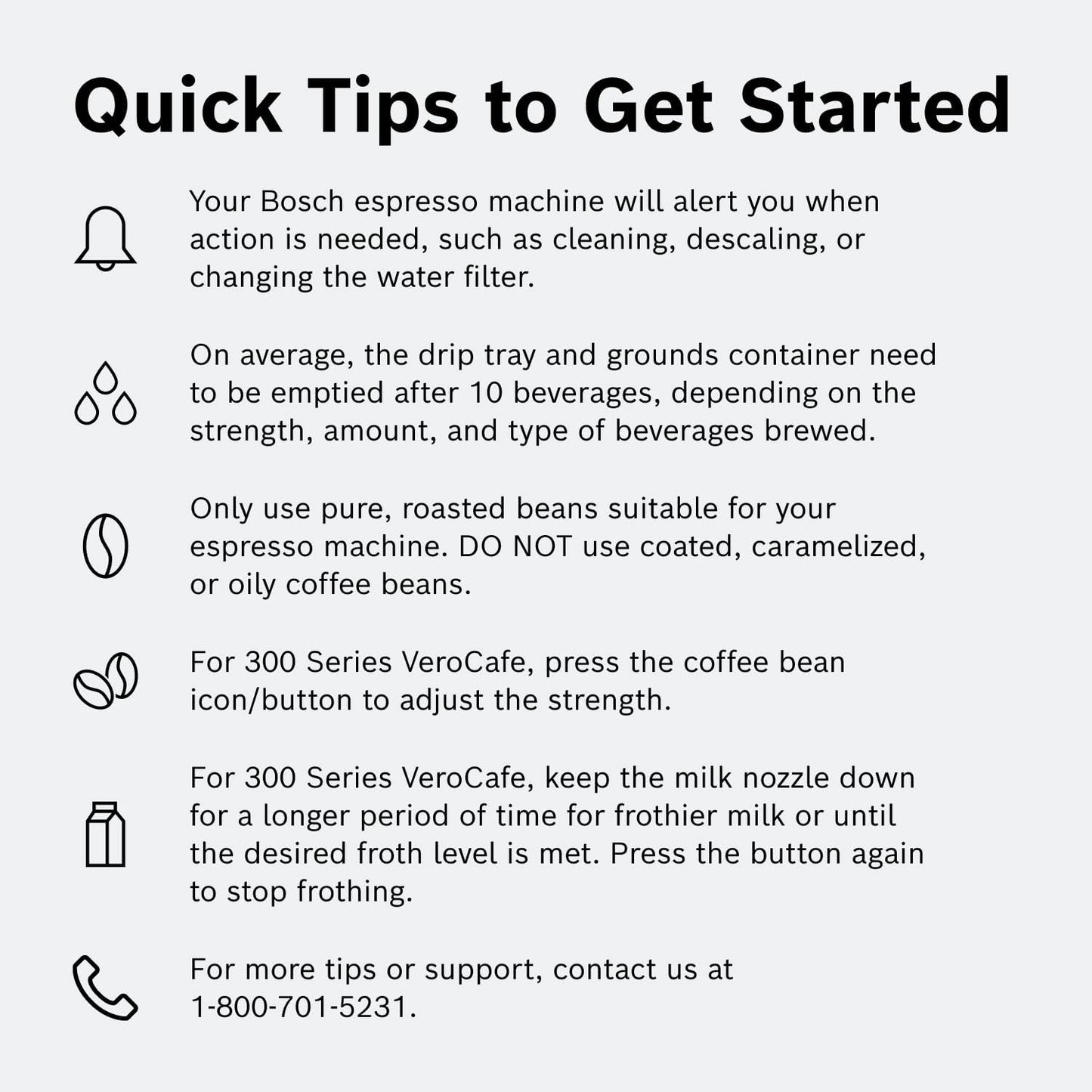 Bosch Fully Automatic Coffee and Espresso Machine - One-Touch Drinks, Barista Style, Double Cup Super Coffee Maker - Large Bean Capacity - Easy Clean, Maintenance - Black - TIU20307