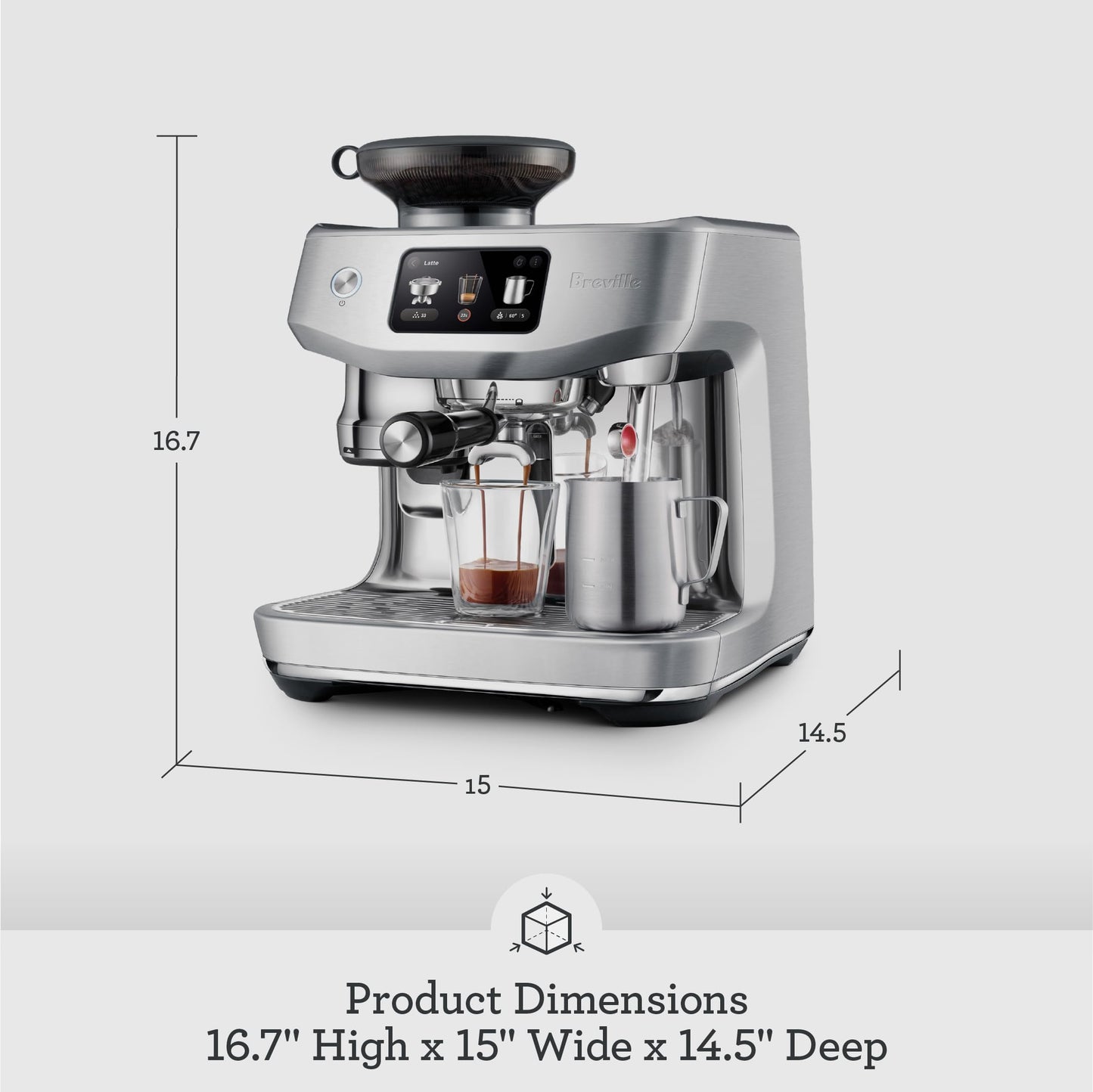 Breville Oracle Jet Espresso Machine, Brushed Stainless Steel