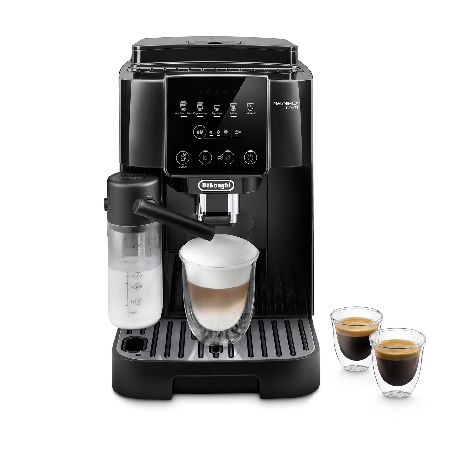 De'Longhi Magnifica Evo Automatic Espresso & Coffee Machine with Auto Milk Frother, Built-in Grinder & Auto-Clean Function - For Latte, Cappuccino, Americano, Iced Coffee, ECAM29084SB , Silver