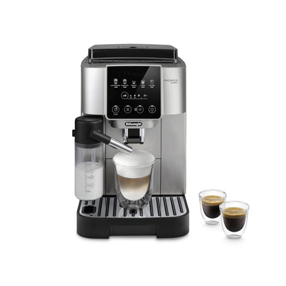 De'Longhi Magnifica Evo Automatic Espresso & Coffee Machine with Auto Milk Frother, Built-in Grinder & Auto-Clean Function - For Latte, Cappuccino, Americano, Iced Coffee, ECAM29084SB , Silver