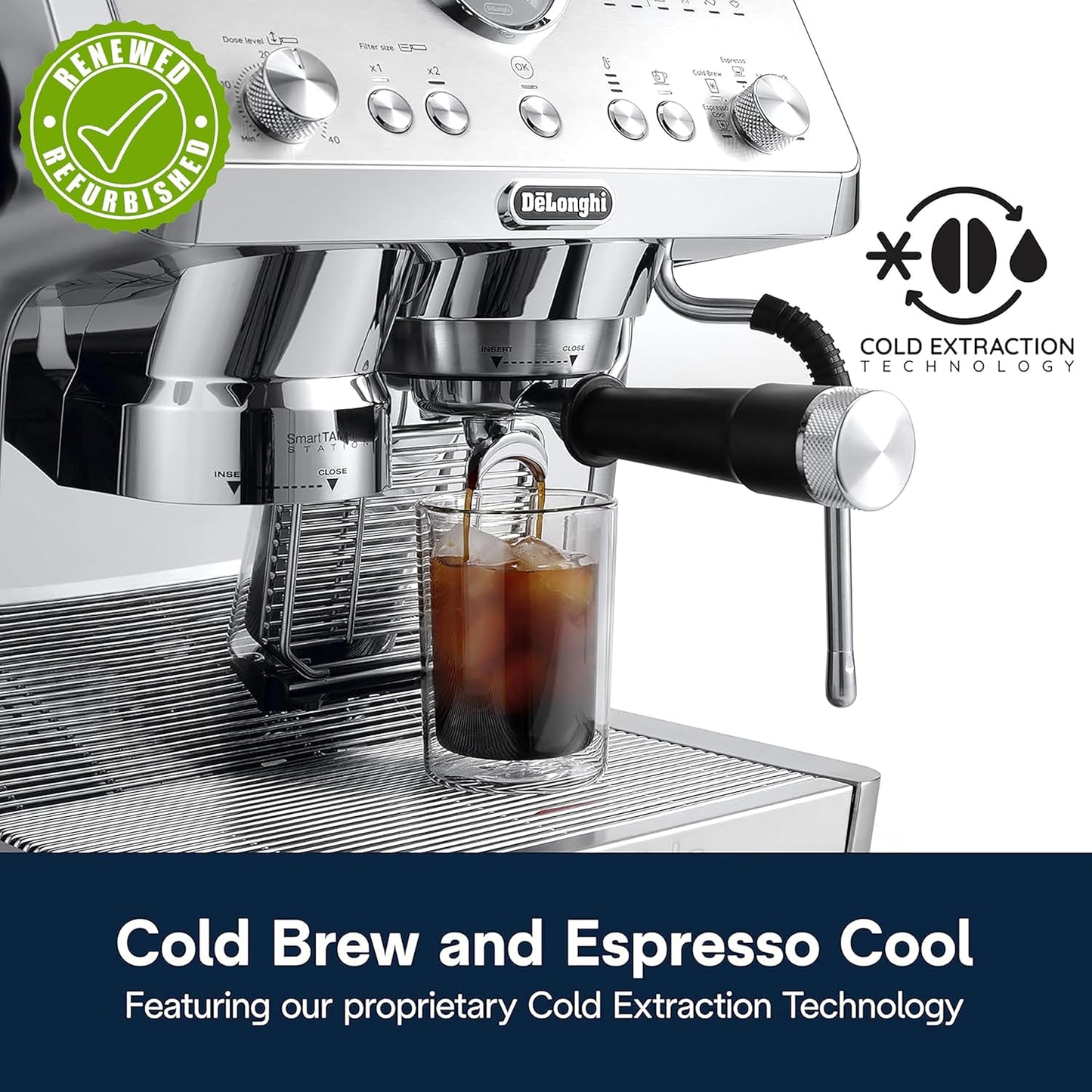 De'Longhi La Specialista Opera Espresso Machine with Cold Brew, EC9555M (Renewed)