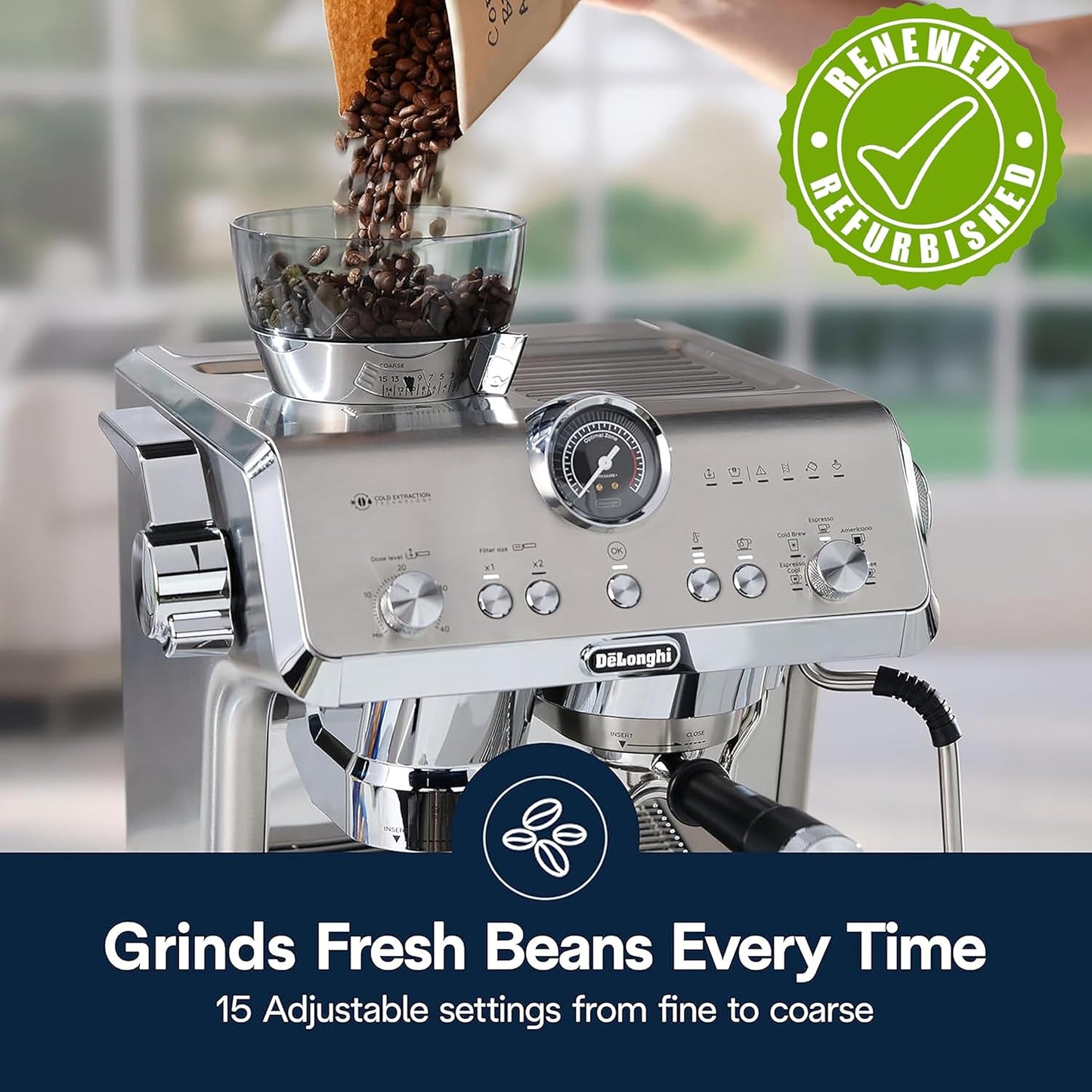 De'Longhi La Specialista Opera Espresso Machine with Cold Brew, EC9555M (Renewed)