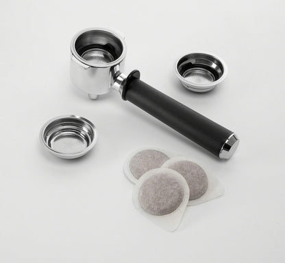 De'Longhi UPGRADED All-in-One Combination Coffee Maker & Espresso Machine + Advanced Adjustable Milk Frother for Cappuccino & Latte + Glass Coffee Pot 10-Cup, COM532M black