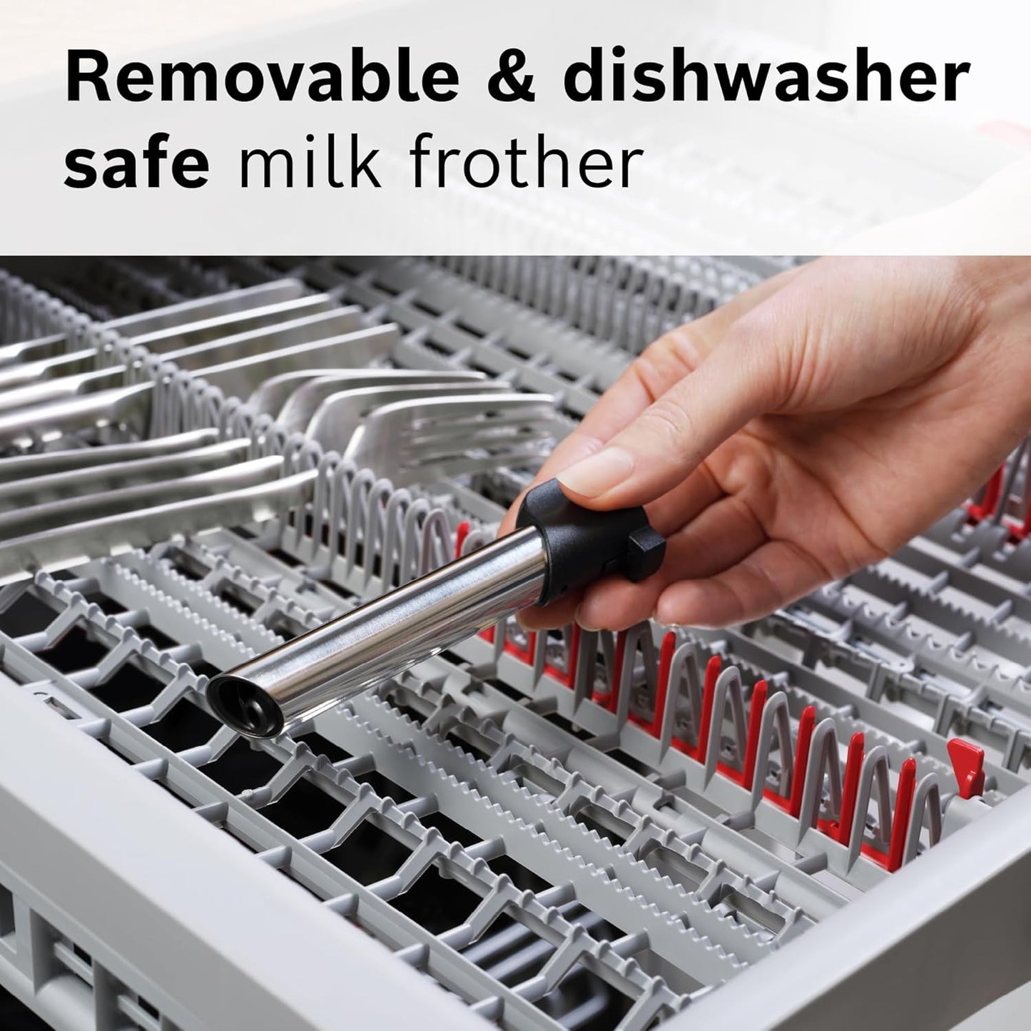 Bosch Fully Automatic Coffee and Espresso Machine - One-Touch Drinks, Barista Quality Super Coffee Maker - Touch Control Panel, Large Bean Capacity - Easy Clean, Maintenance - Black - TIU20109