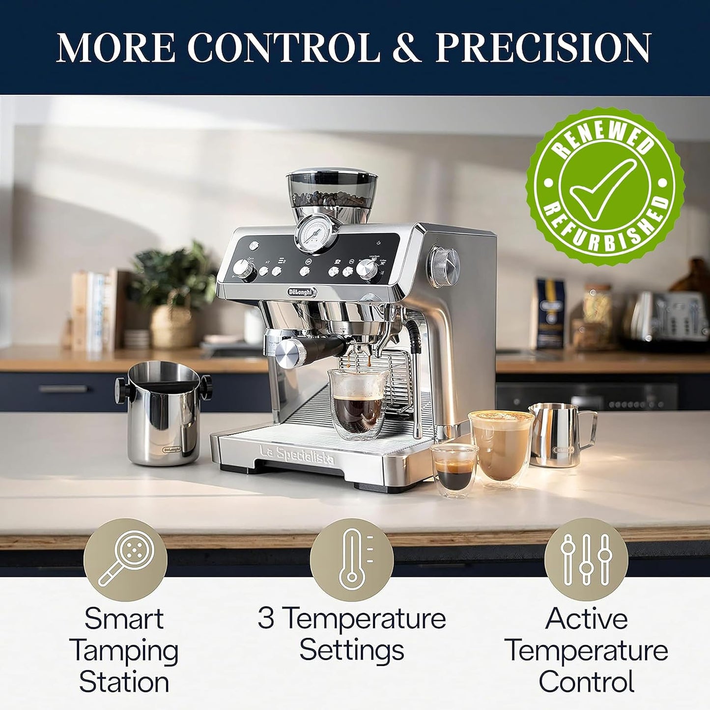 De'Longhi La Specialista Prestigio Espresso Machine, EC9355M (Renewed)