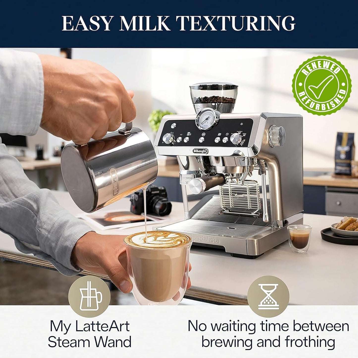 De'Longhi La Specialista Prestigio Espresso Machine, EC9355M (Renewed)