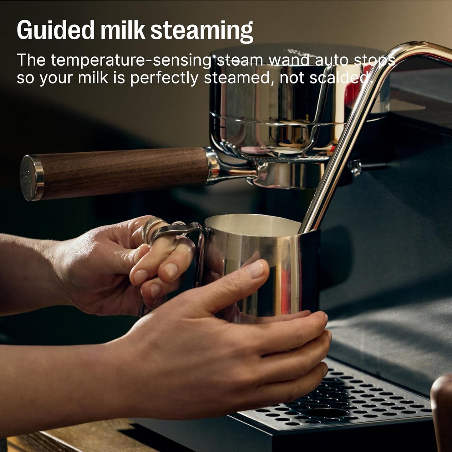 Fellow Espresso Series 1 Home Espresso Machine – 58mm Portafilter, 2 Minute Heat Up, Pressure Profiling, Precise Temperature Control, Assisted Milk Steaming, Built-In Guidance, Matte Black