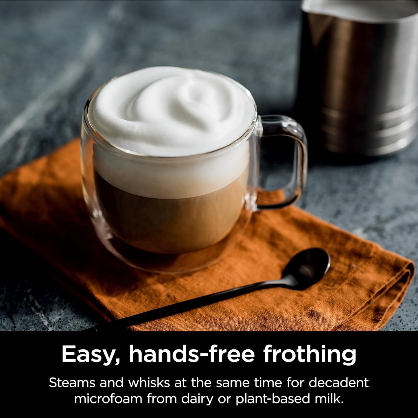 Ninja R-ES601 Luxe Café Premier Series Espresso Machine, Drip Coffee, Cold Brew, Grinder, Tamper, Frother, Silver (Renewed)