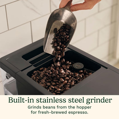 Cuisinart Espresso Bar Fully Automatic Espresso Machine, Makes Hot or Cold Cafe-Quality Cappuccino, Lattes, Americanos and Cold Extracted Espresso, Steam/Frothing Wand for Milk-Based Drinks, EM-550