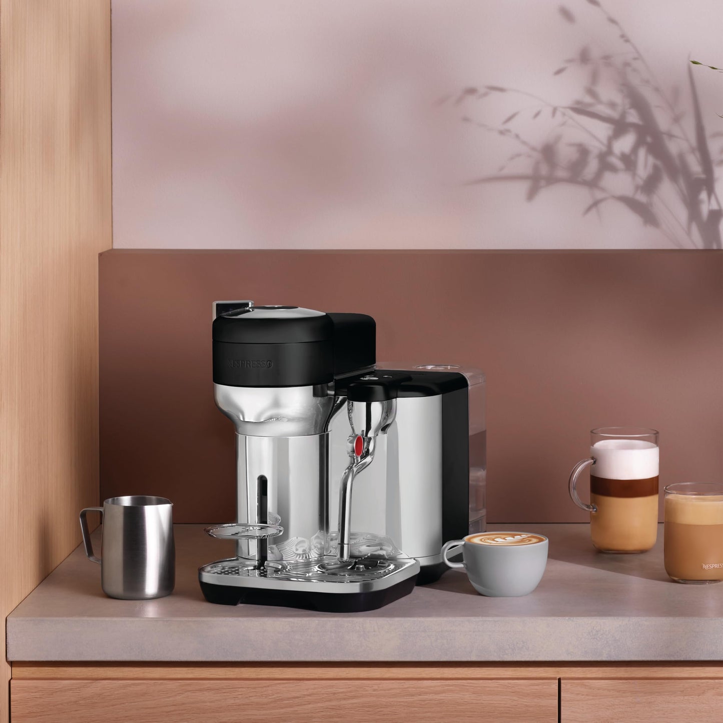 Nespresso Vertuo Creatista Coffee and Espresso Maker by Breville, Brushed Stainless Steel