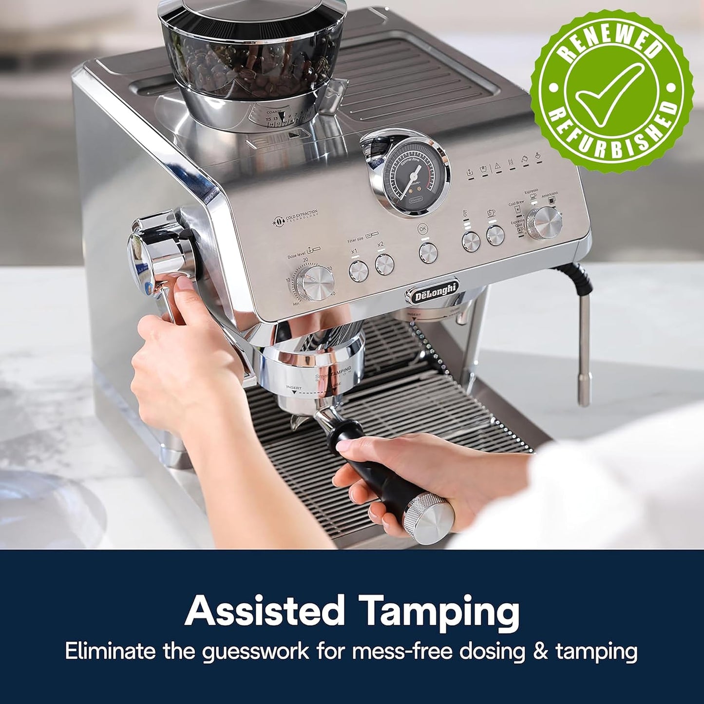 De'Longhi La Specialista Opera Espresso Machine with Cold Brew, EC9555M (Renewed)