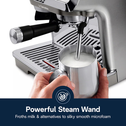 De'Longhi La Specialista Arte Evo Espresso Machine - Compact Cold Brew Coffee Maker with Grinder, Milk Steam Wand/Frother & Tamping Tools - Home Barista Kit for Lattes, Cappuccinos, Iced Coffee